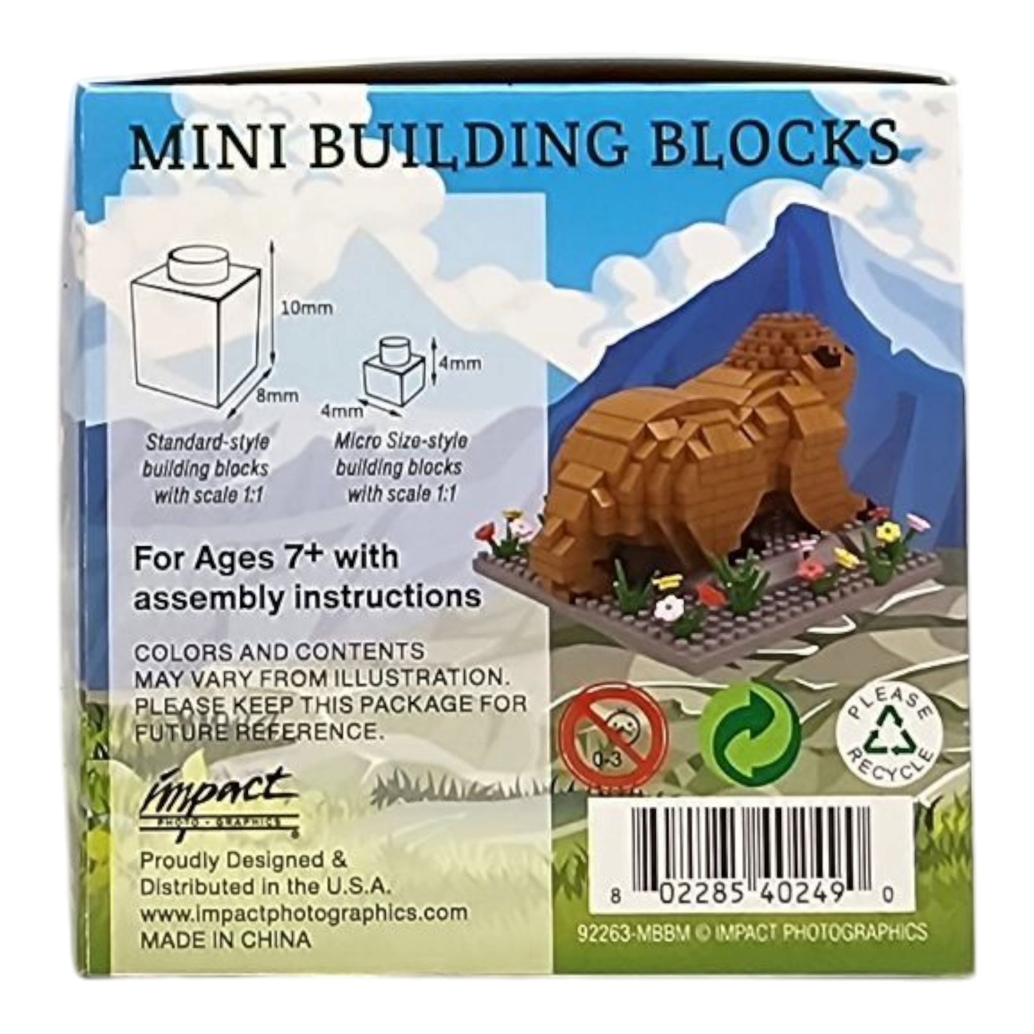 Mini Building Blocks - Marmot