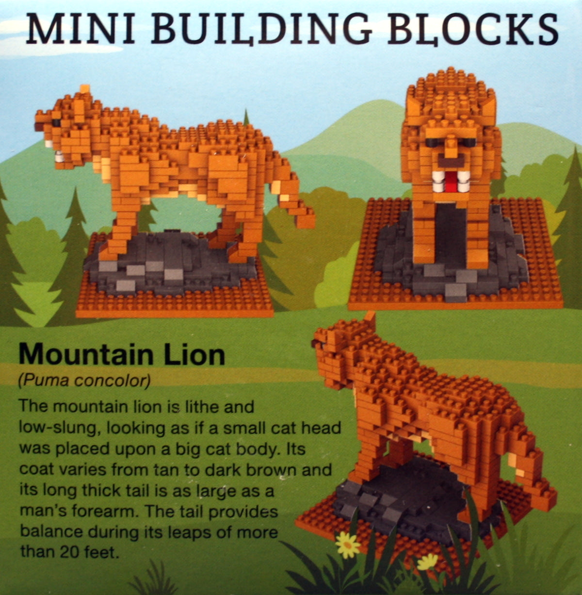 Mini Building Blocks - Mountain Lion