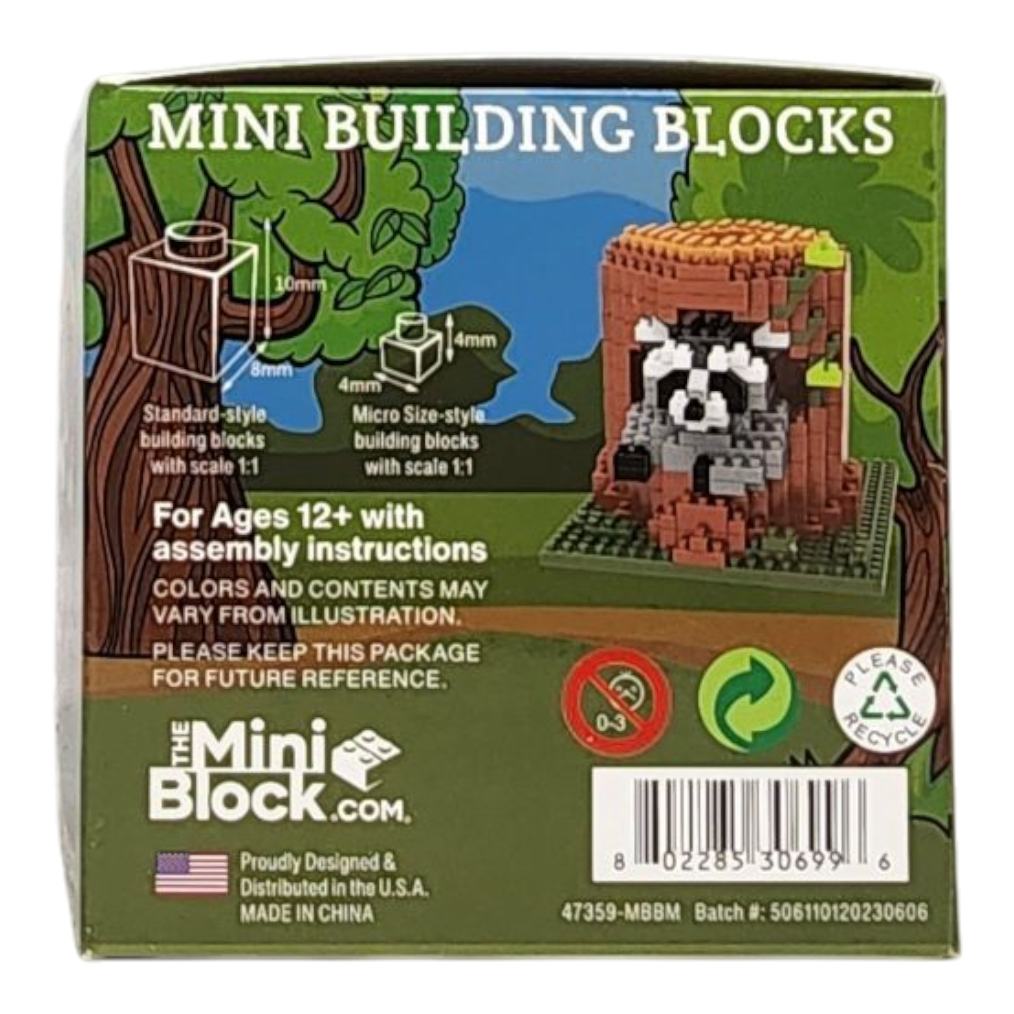 Mini Building Blocks - Raccoon