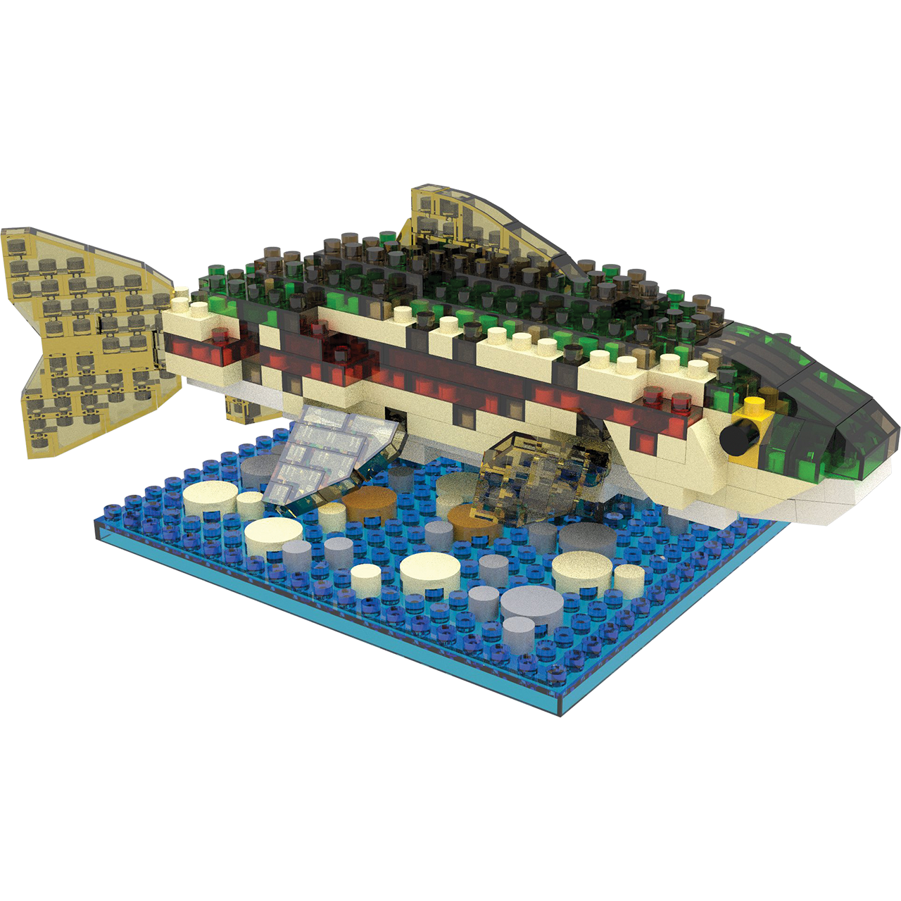Mini Building Blocks - Rainbow Trout