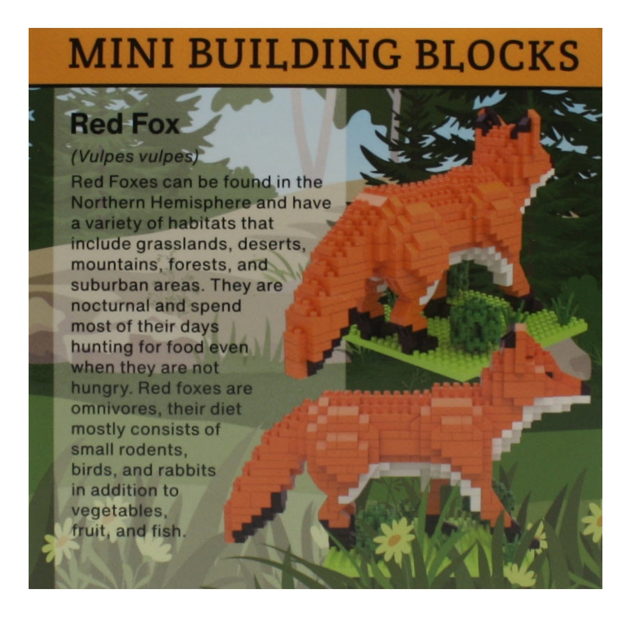 Mini Building Blocks - Red Fox