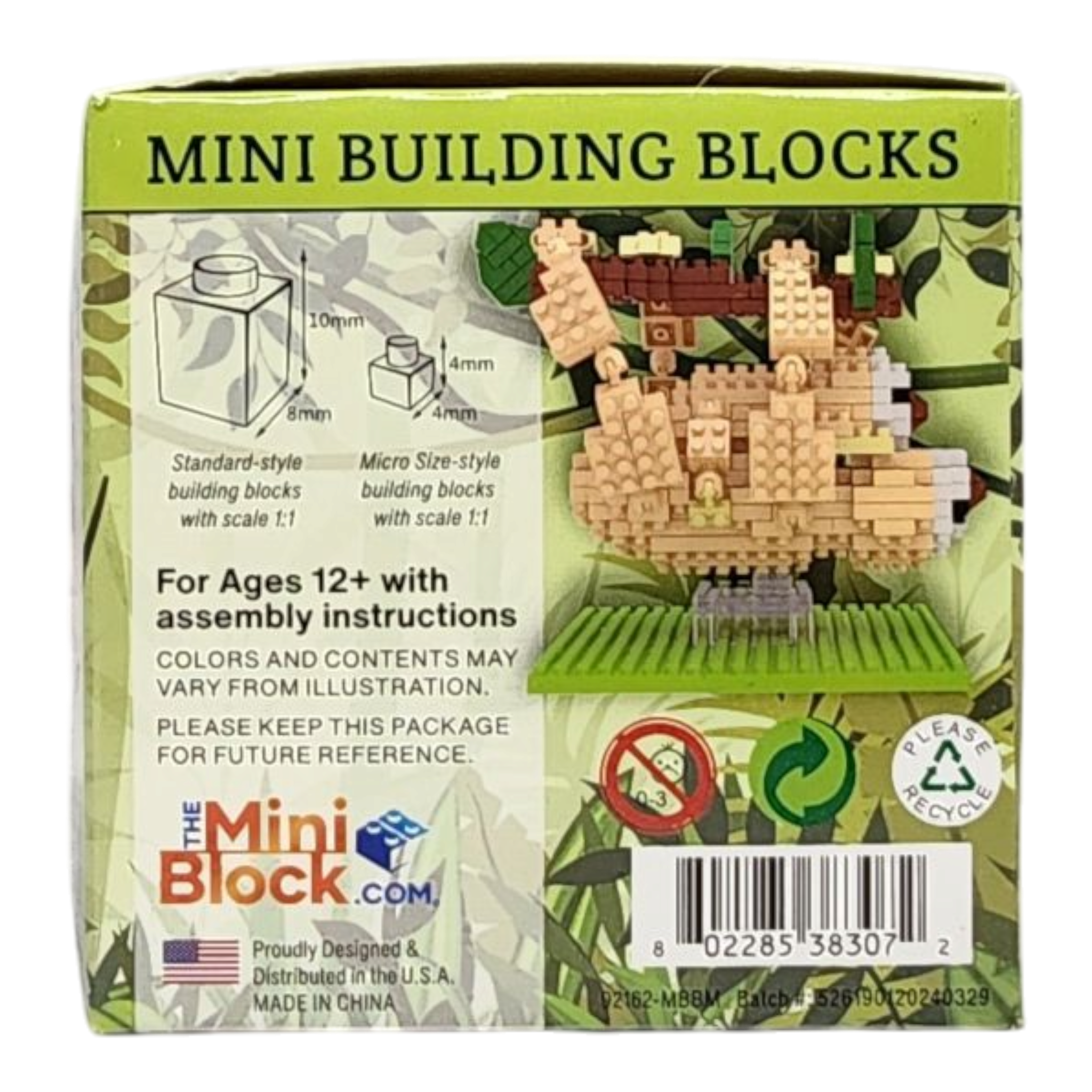 Mini Building Blocks - Sloth