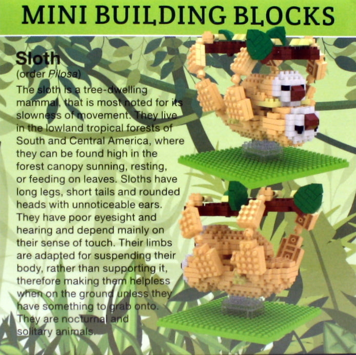 Mini Building Blocks - Sloth