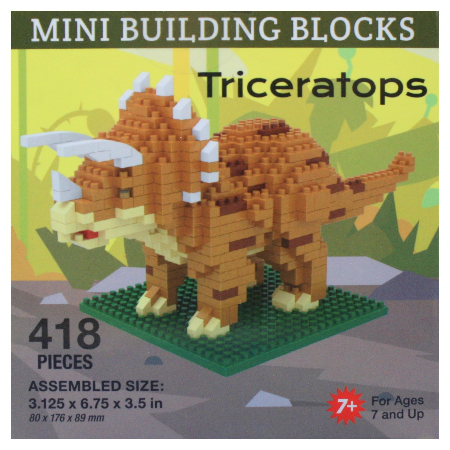 Mini Building Blocks - Triceratops
