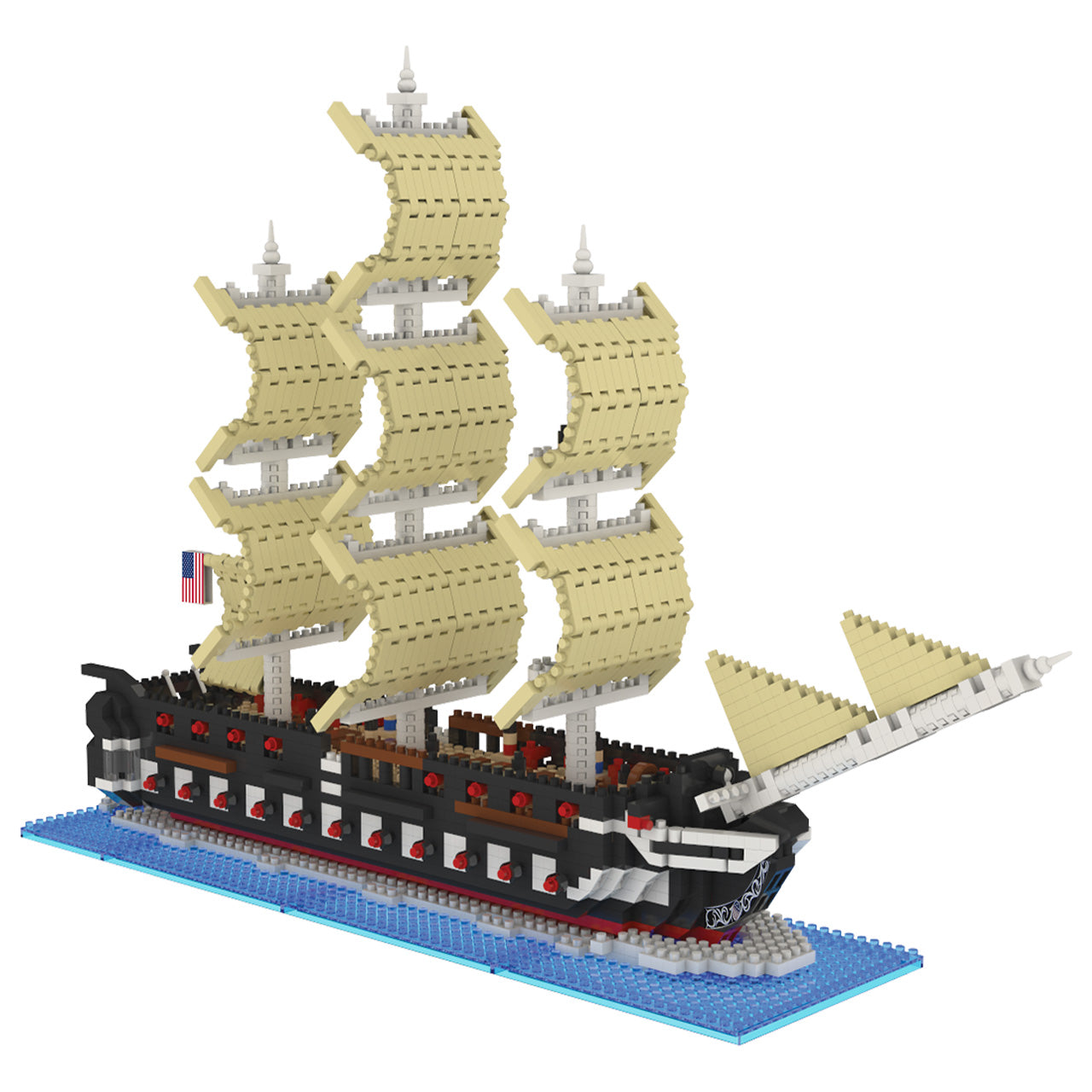 Mini Building Blocks - USS Constitution Boston MA