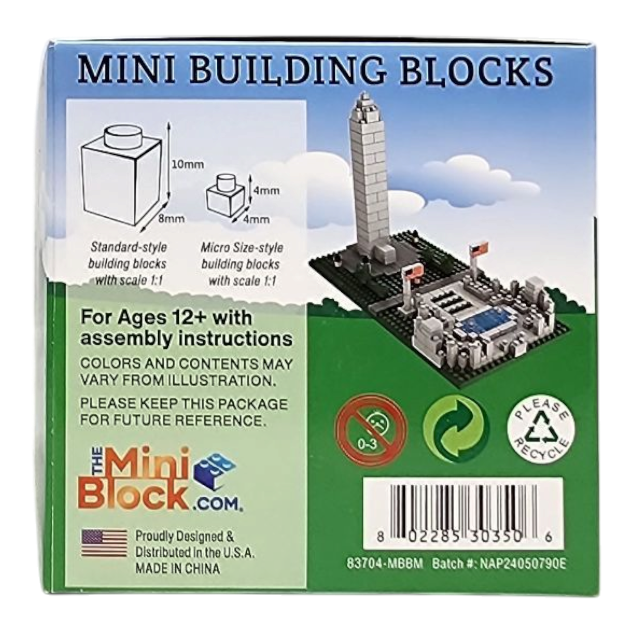 Mini Building Blocks - Washington Monument