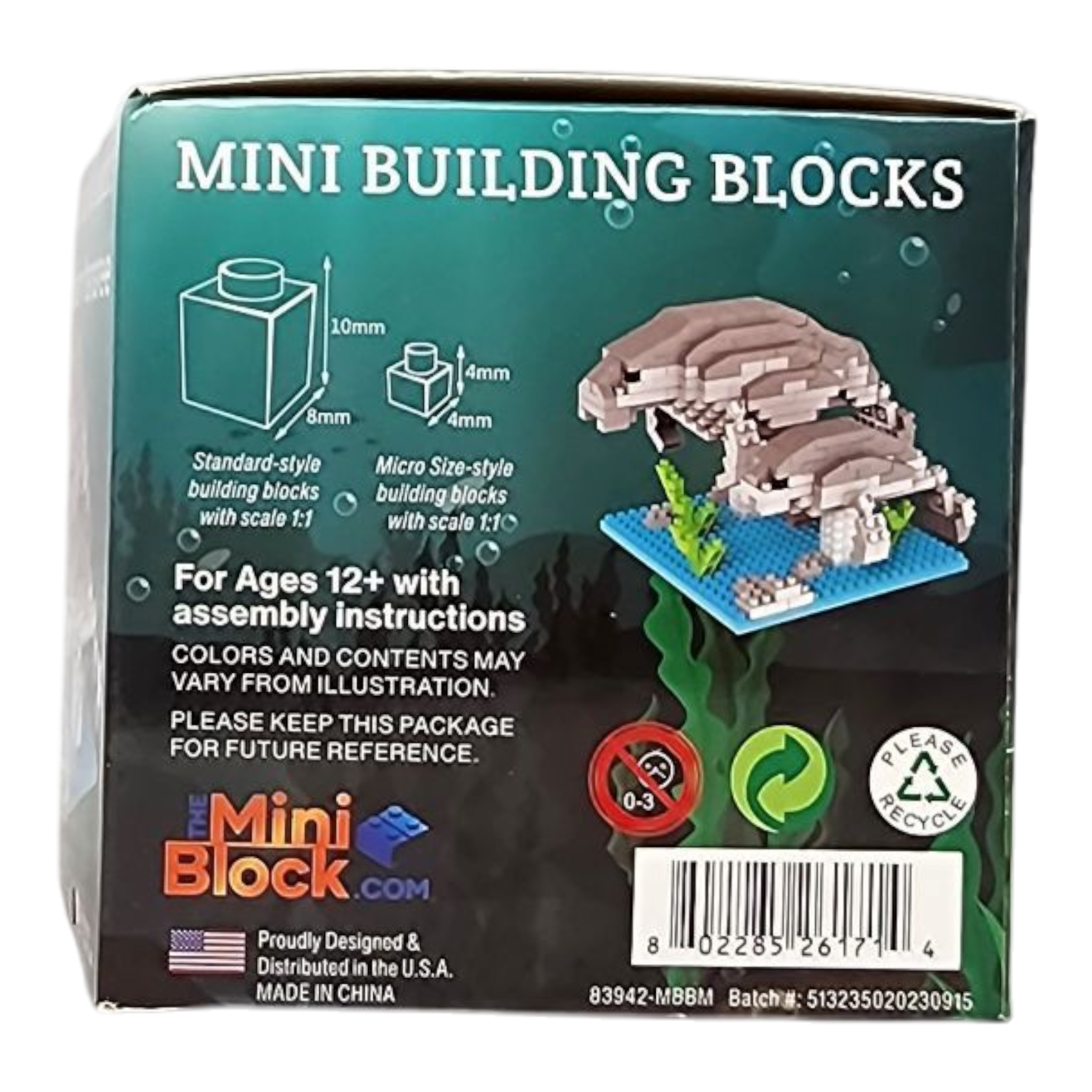 Mini Building Blocks - West Indian Manatee
