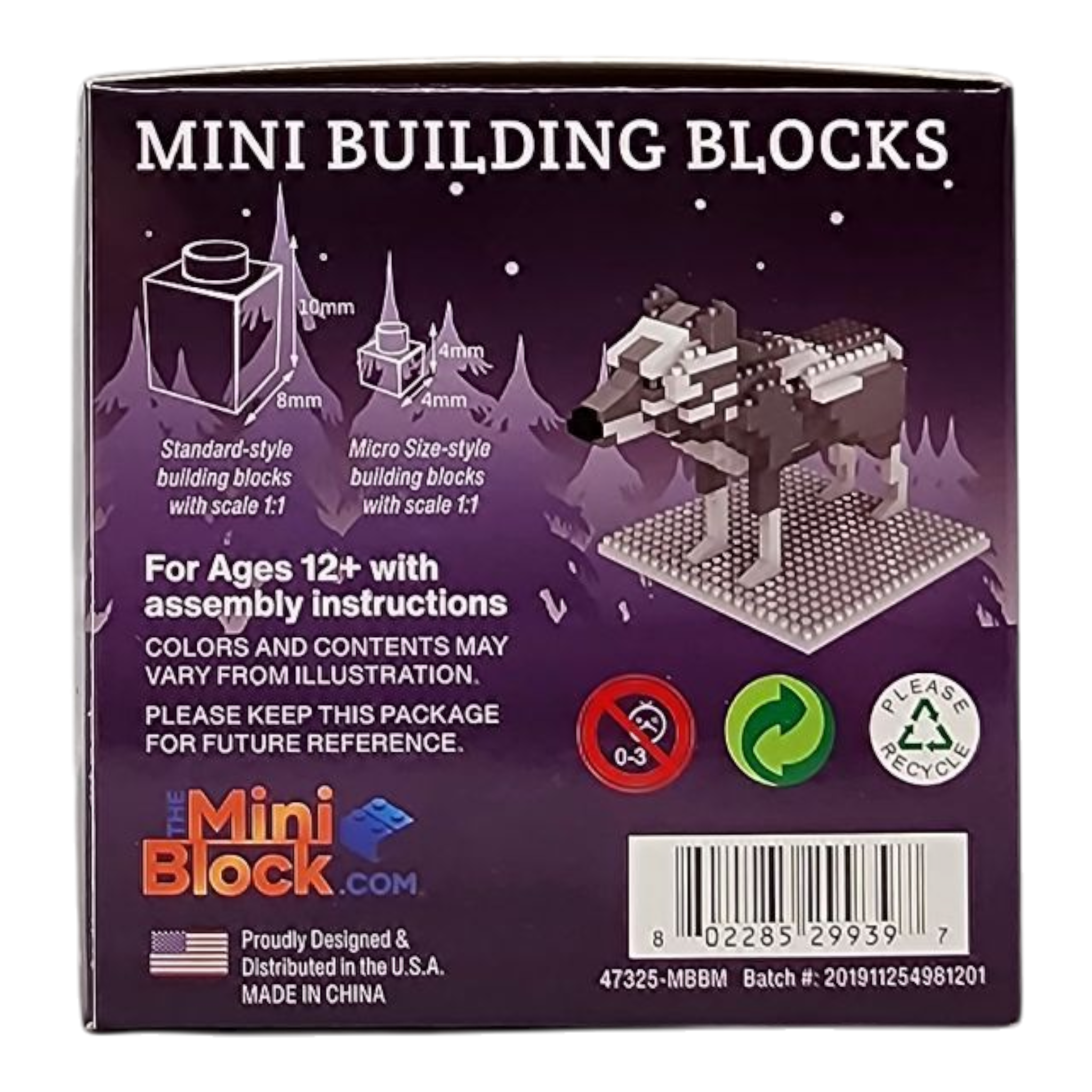 Mini Building Blocks - Wolf