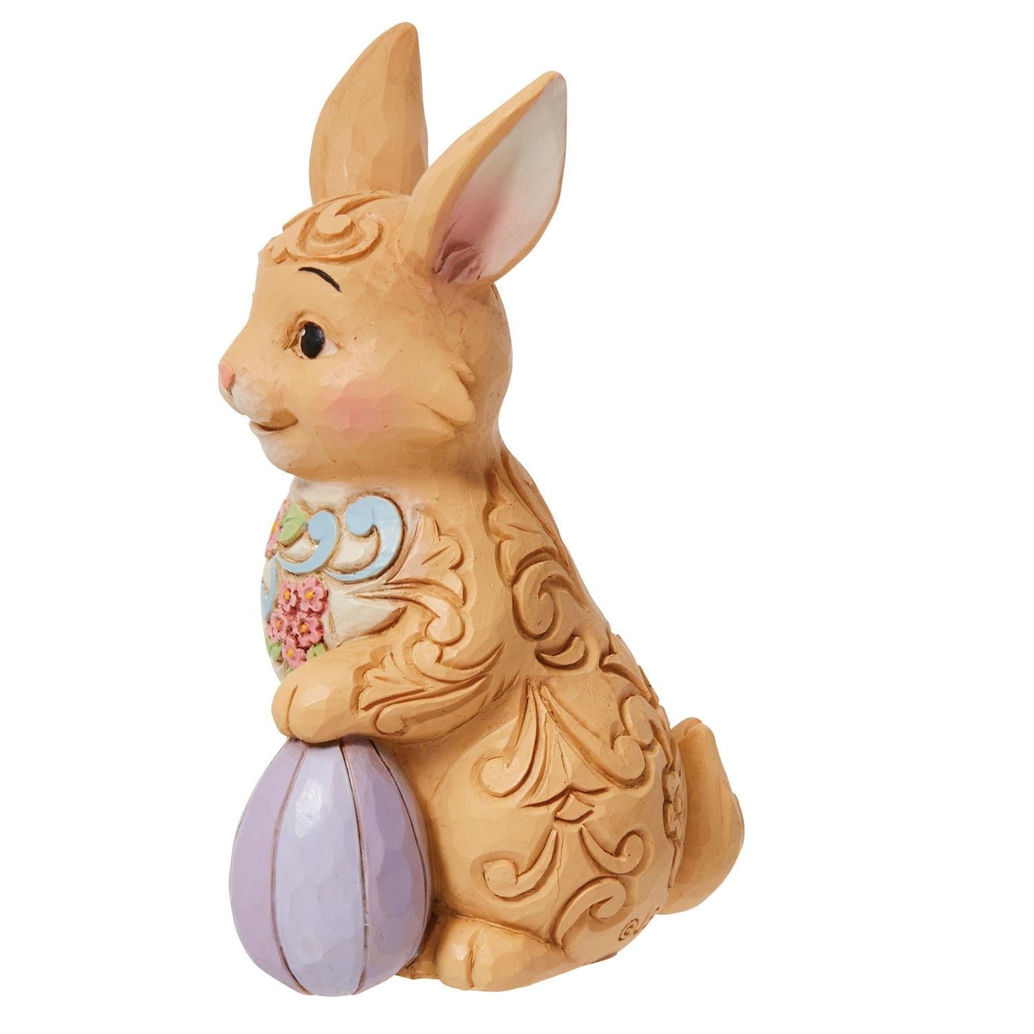 Mini Easter Bunny Floral Figurine