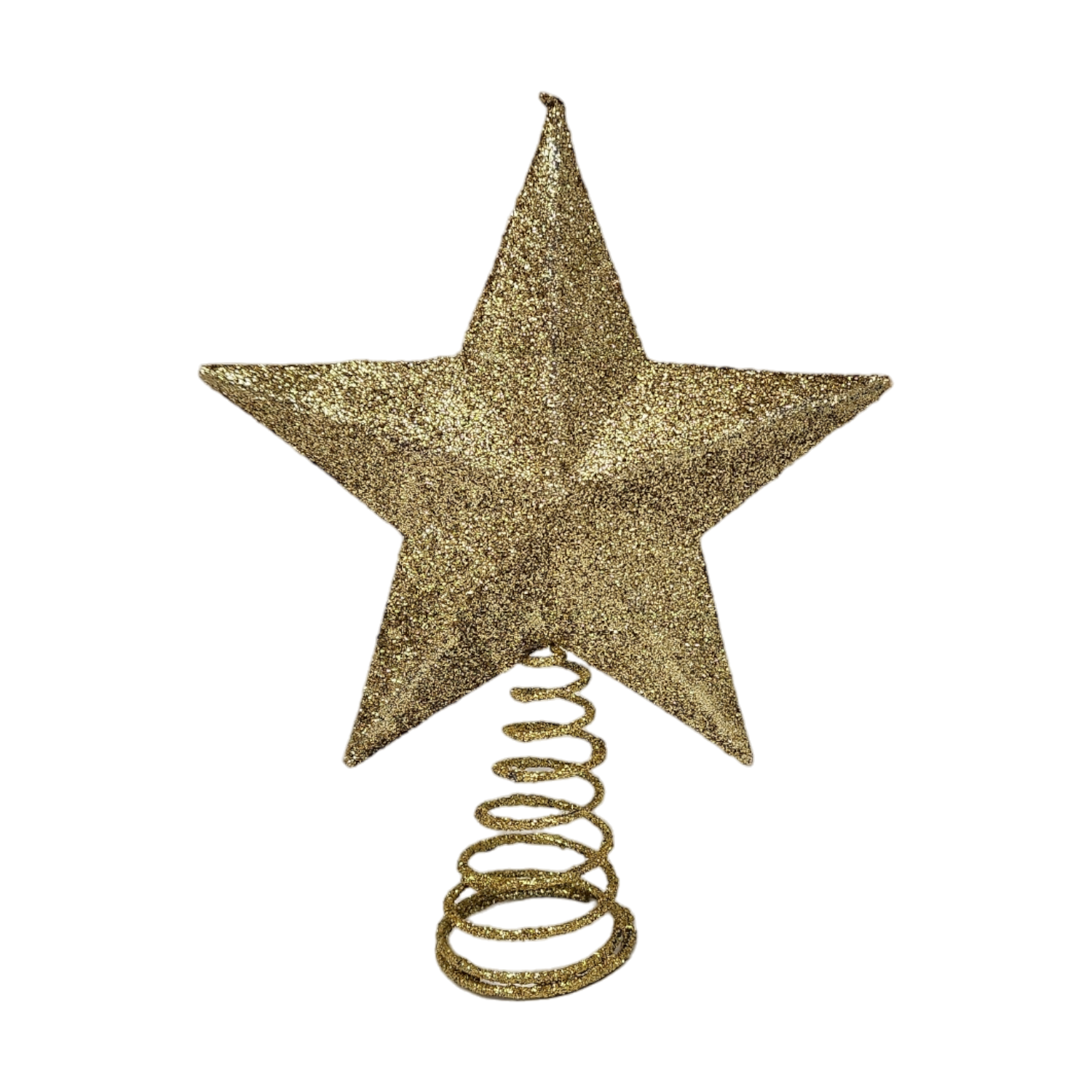 Mini Glitter Star Tree Topper - Gold