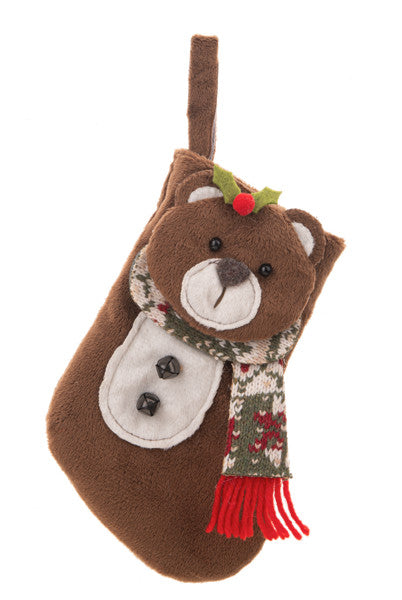 Mini Stocking Gift Card Holder - Bear