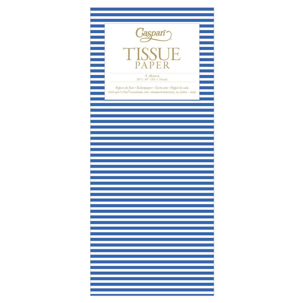 Mini Stripe Tissue Paper in Blue