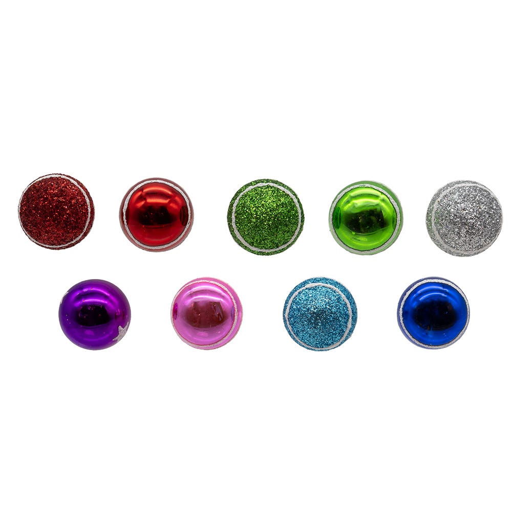 Miniature Decorated Glass Ball Ornaments - 25-Piece Box