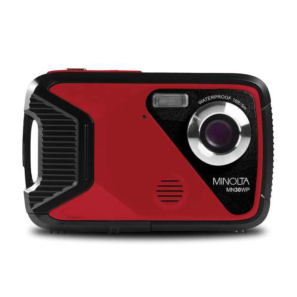 Minolta MN30WP-R MN30WP Waterproof 4x Digital Zoom 21 MP/1080p Digital Camera