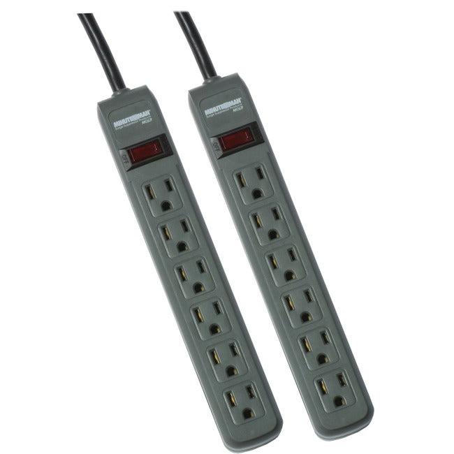 Minuteman MMS Series 6 Outlet Surge Suppressor Twin Pack - Receptacles: 6 - 241J MMS362P