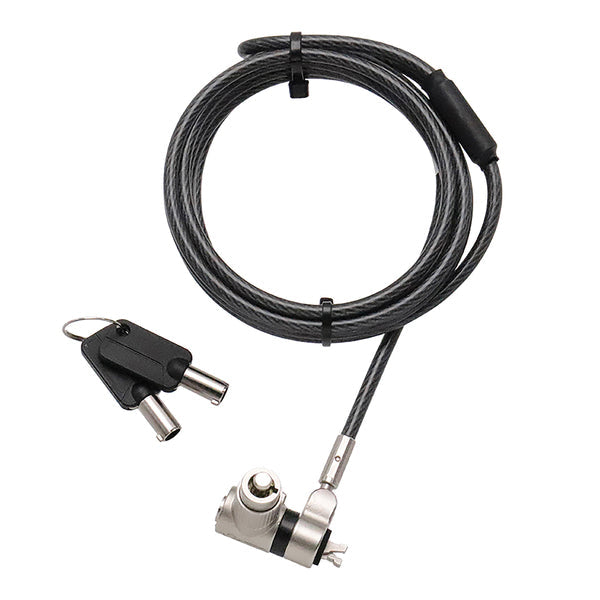 Mobile Edge MEAKL3 CORE Gaming Universal Ultra-Slim 6.5-Ft. Key Cable Lock for