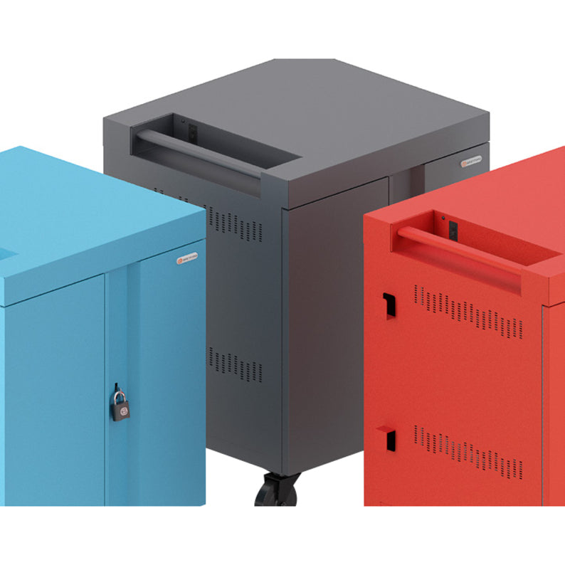 Mobile Laptop Charging Cart - Bretford CUBE 32 Device Cart | TechSoft TVC32PAC-90DC