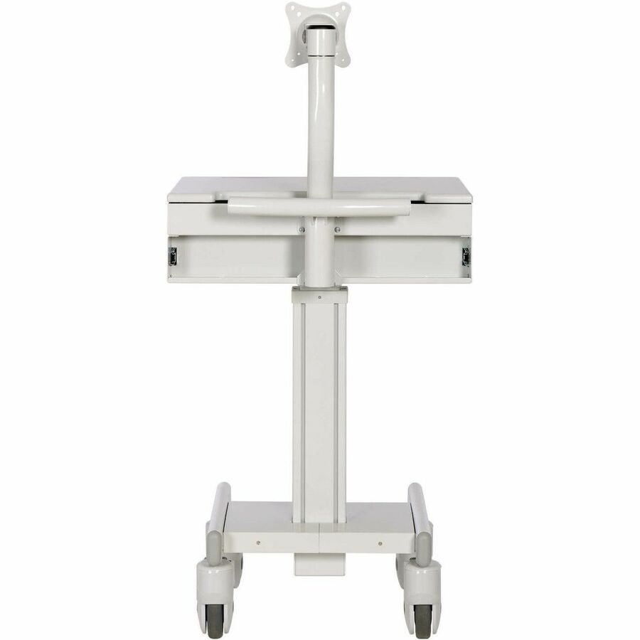 Mobile Workstation - Height Adjustable Monitor Mount with Casters | Tripp Lite WWSS1DWSTAA
