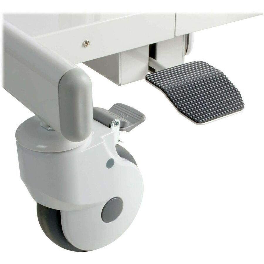 Mobile Workstation - Height Adjustable Monitor Mount with Casters | Tripp Lite WWSS1DWSTAA