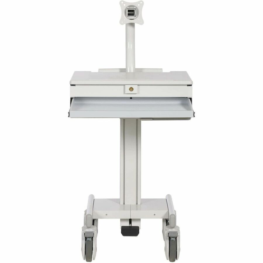 Mobile Workstation - Height Adjustable Monitor Mount with Casters | Tripp Lite WWSS1DWSTAA