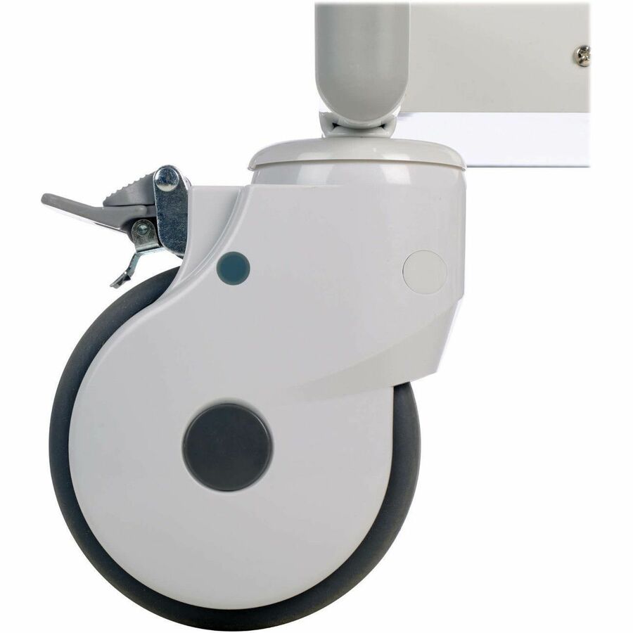 Mobile Workstation - Height Adjustable Monitor Mount with Casters | Tripp Lite WWSS1DWSTAA
