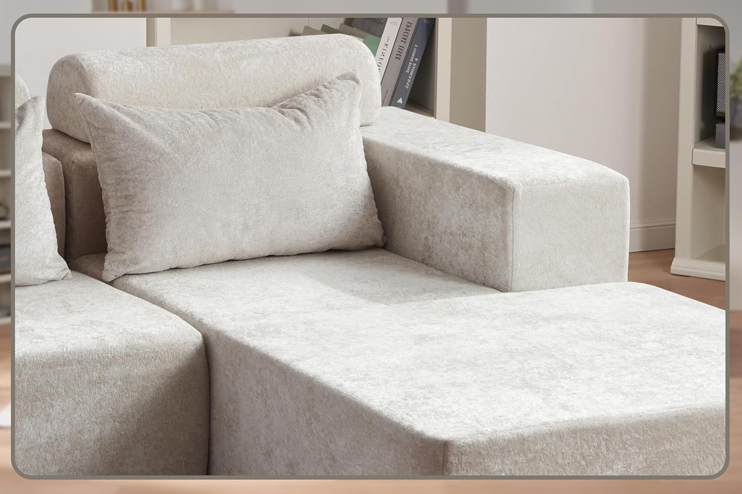 Modern L Shape Sectional Couch With Deep Seating