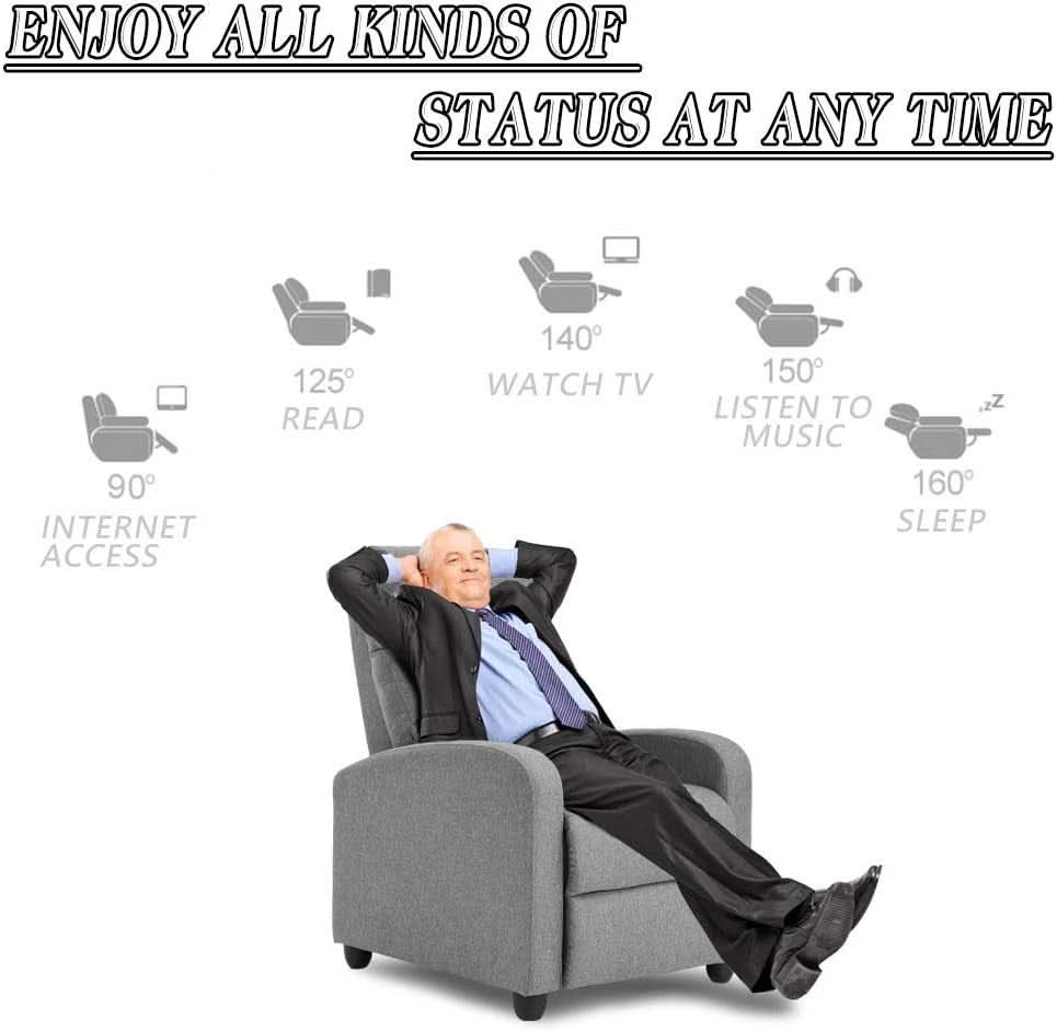 Modern Massage Recliner Chair For Living Room Fabric