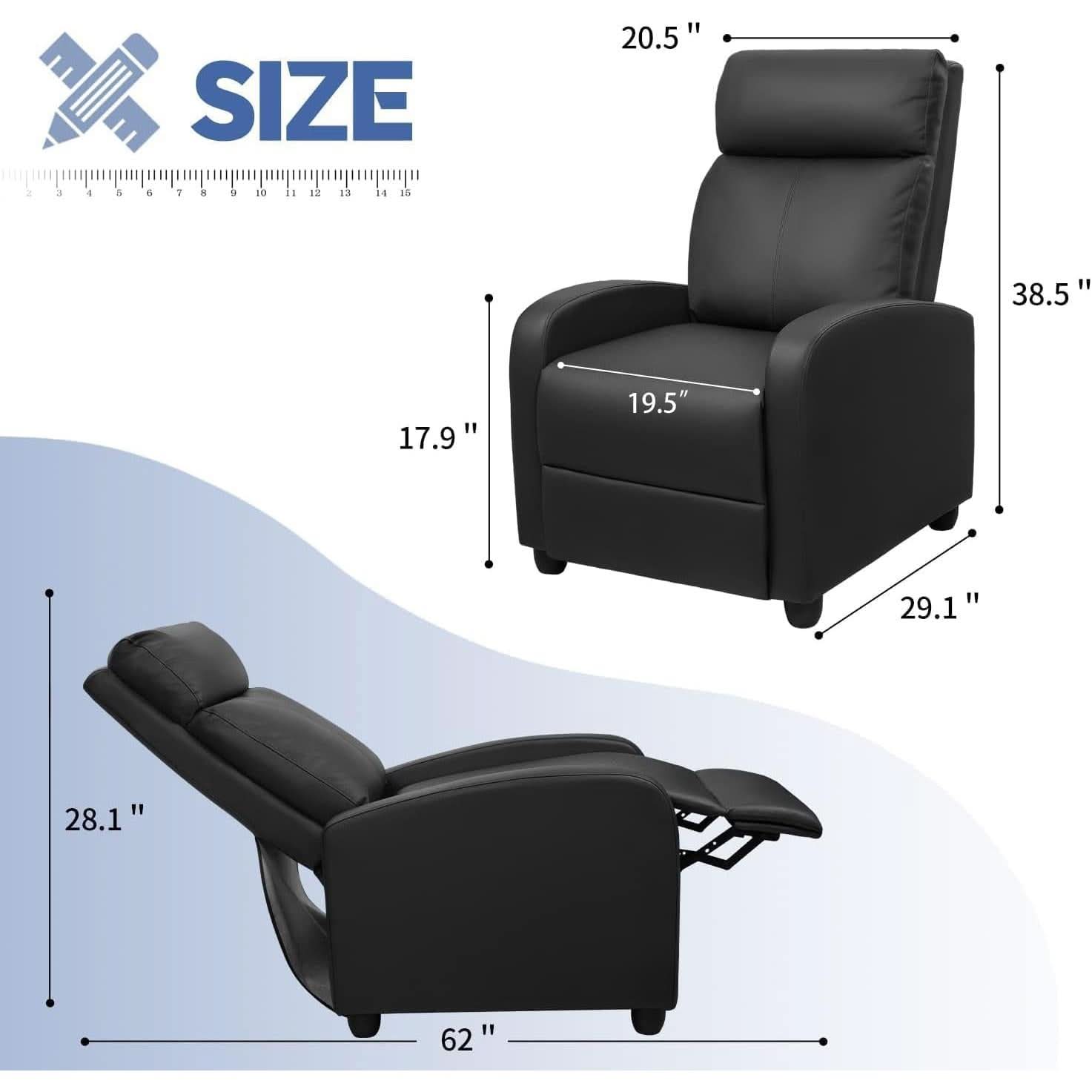 Modern Recliner Sofa With Massage And Ergonomic Design