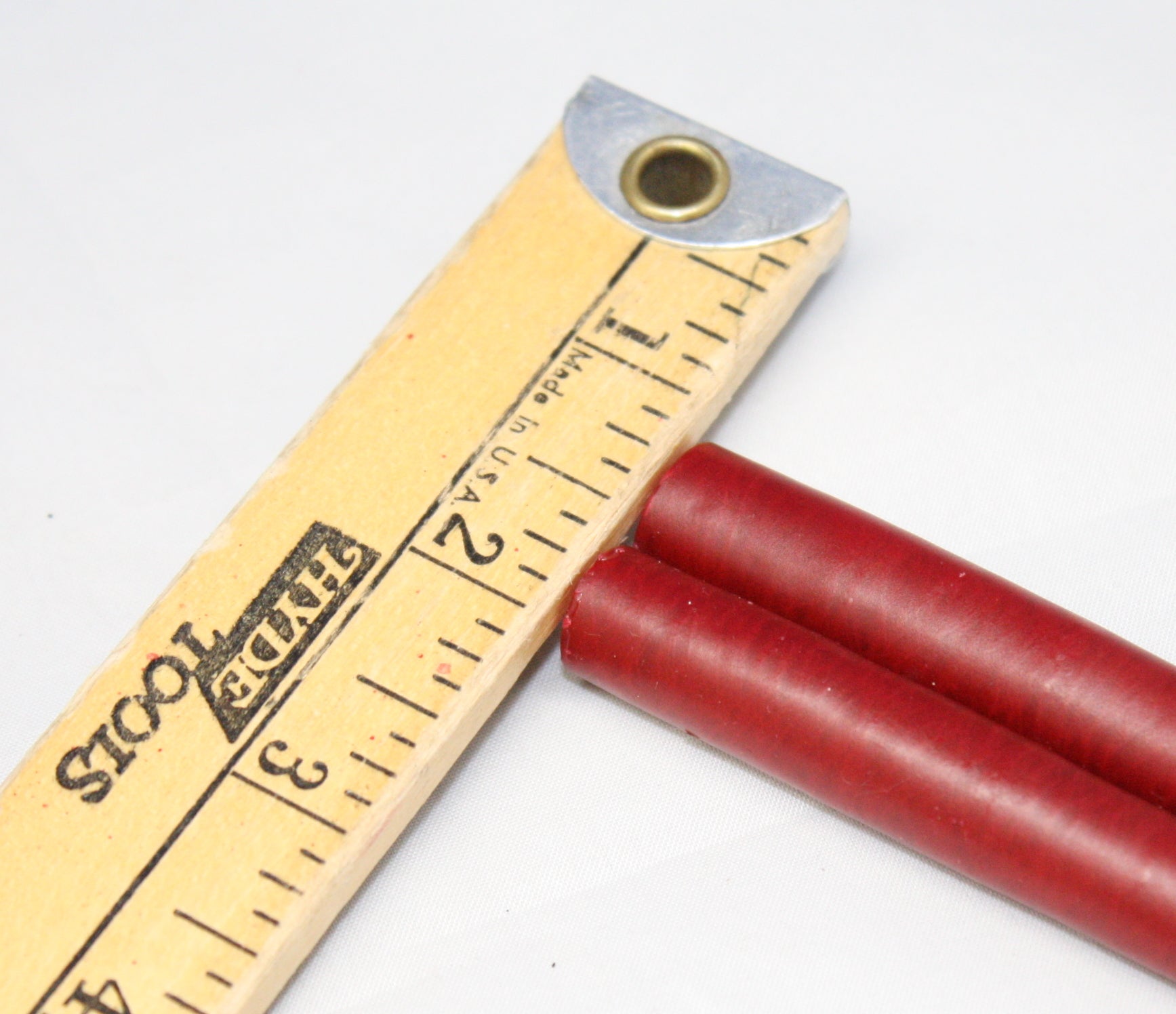 Mole Hollow Half Sized Taper Pair (Burgundy Red) - 6 Inch