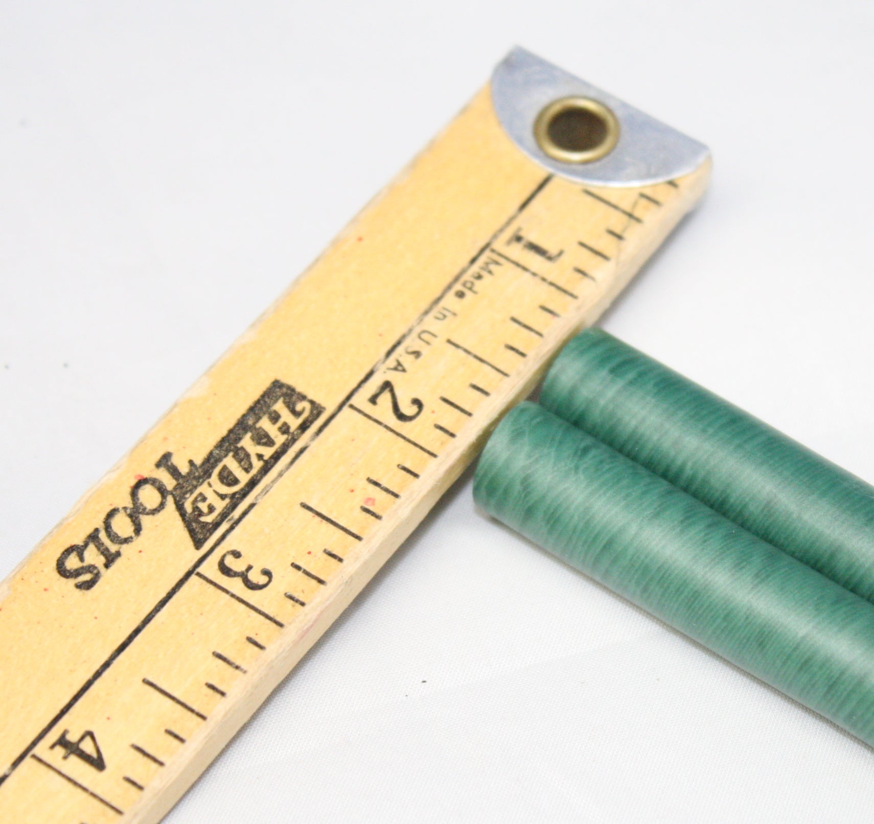 Mole Hollow Half Sized Taper Pair (Emerald Green) - 6 Inch