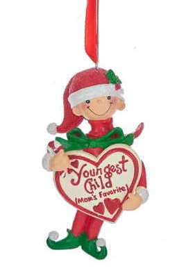 Mom's Favorite Child Ornament - Boy - Youngest Child