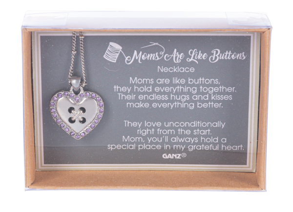 Moms are like Buttons - Necklace -
