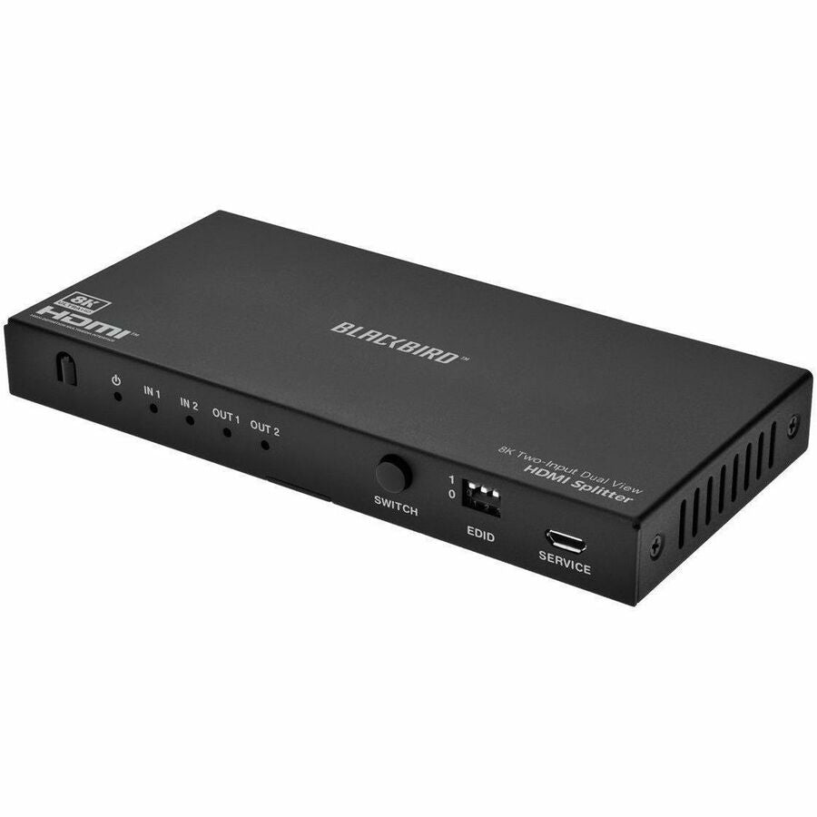 Monoprice Blackbird 8K Dual Function Splitter/Switch (1x2 Splitter or 2x1 Switch), 8K@60, 44086