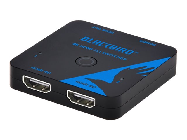 Monoprice Blackbird - Video/audio switch - 2x1, 8K60, HDCP 2.3, HDMI - 2 local user - desktop