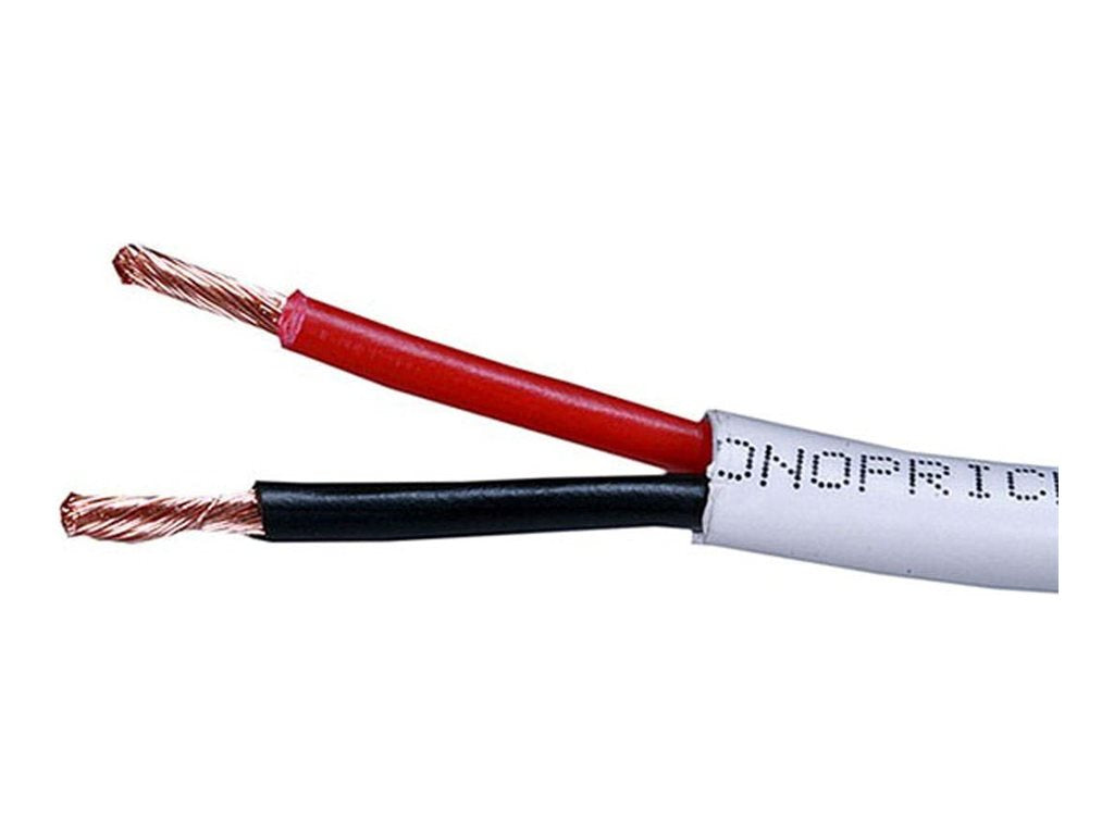 Monoprice - Bulk speaker cable - 499 ft - white