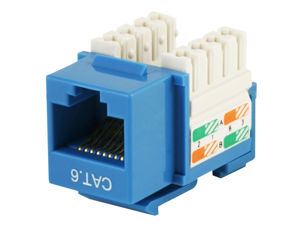 Monoprice - Modular insert - CAT 6 - RJ-45 - blue