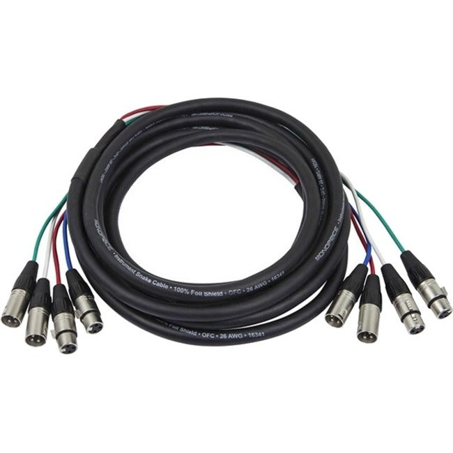 Monoprice XLR Snake Cable 6m 4-Channel