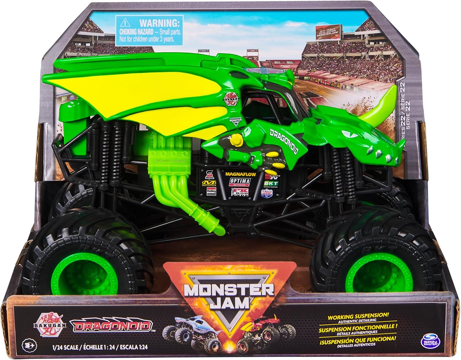 Monster Jam 1:24 Scale Monster Truck - Bakugan