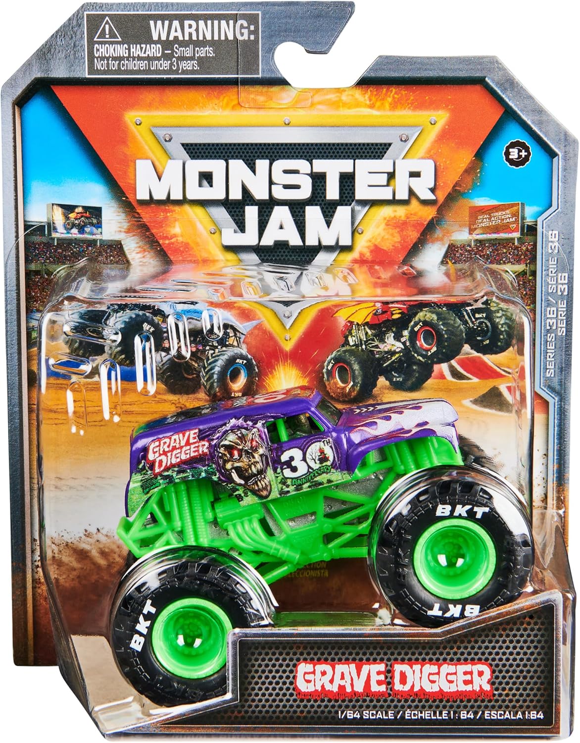 Monster Jam Official 1:64 Scale Monster Truck - Grave Digger