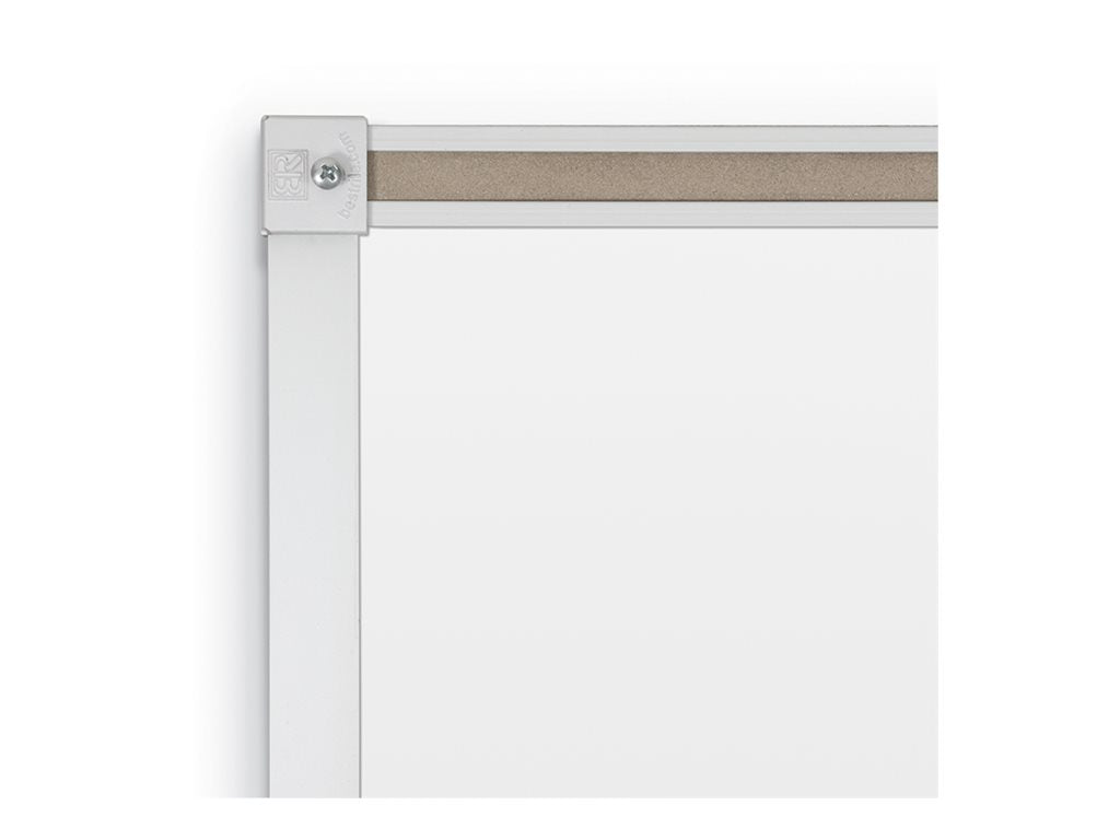 MooreCo Deluxe - Whiteboard - wall mountable - 48 in x 48 in - porcelain steel, MDF - magnetic - low gloss white 202AD-26