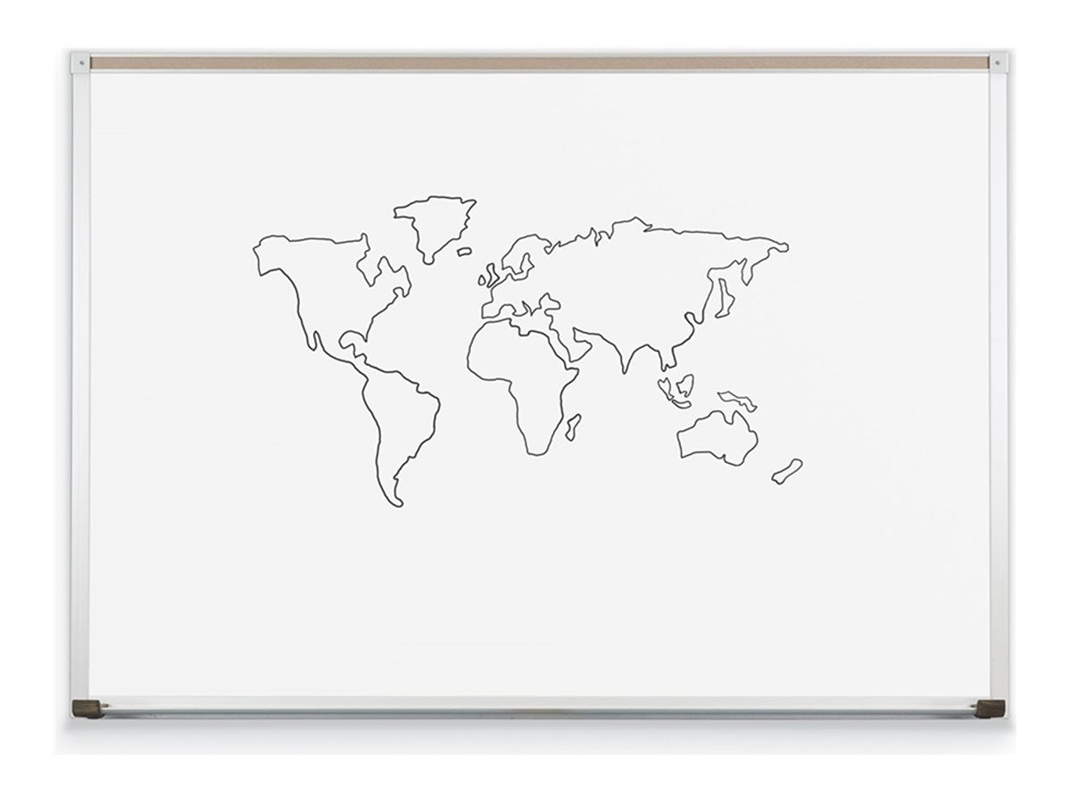 MooreCo Dura-Rite - Whiteboard - wall mountable - 48 in x 35.98 in - high pressure laminate (HPL) - white 212AC