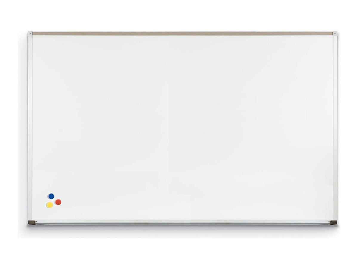 MooreCo El Grande - Whiteboard - wall mountable - 127 x 203 mm - porcelain steel - magnetic - low gloss white 202AJ-26