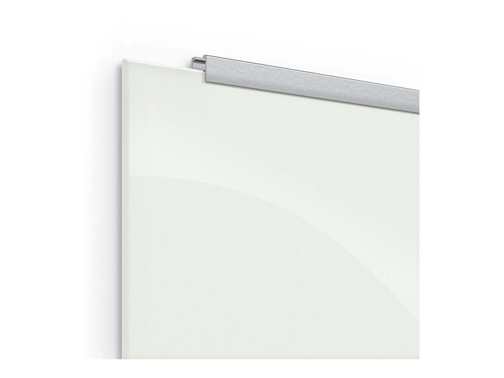 MooreCo Visionary Hierarchy - Whiteboard - wall mountable - 70.9 in x 47.2 in - tempered glass - magnetic - gloss white 83845-2X576
