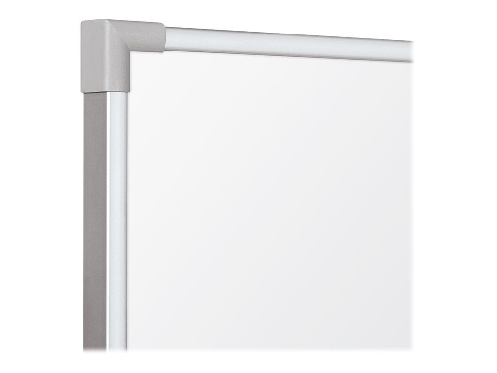 MooreCo - Whiteboard - wall mountable - 35.98 in x 48 in - porcelain steel - magnetic - silver - silver frame 2029C-25