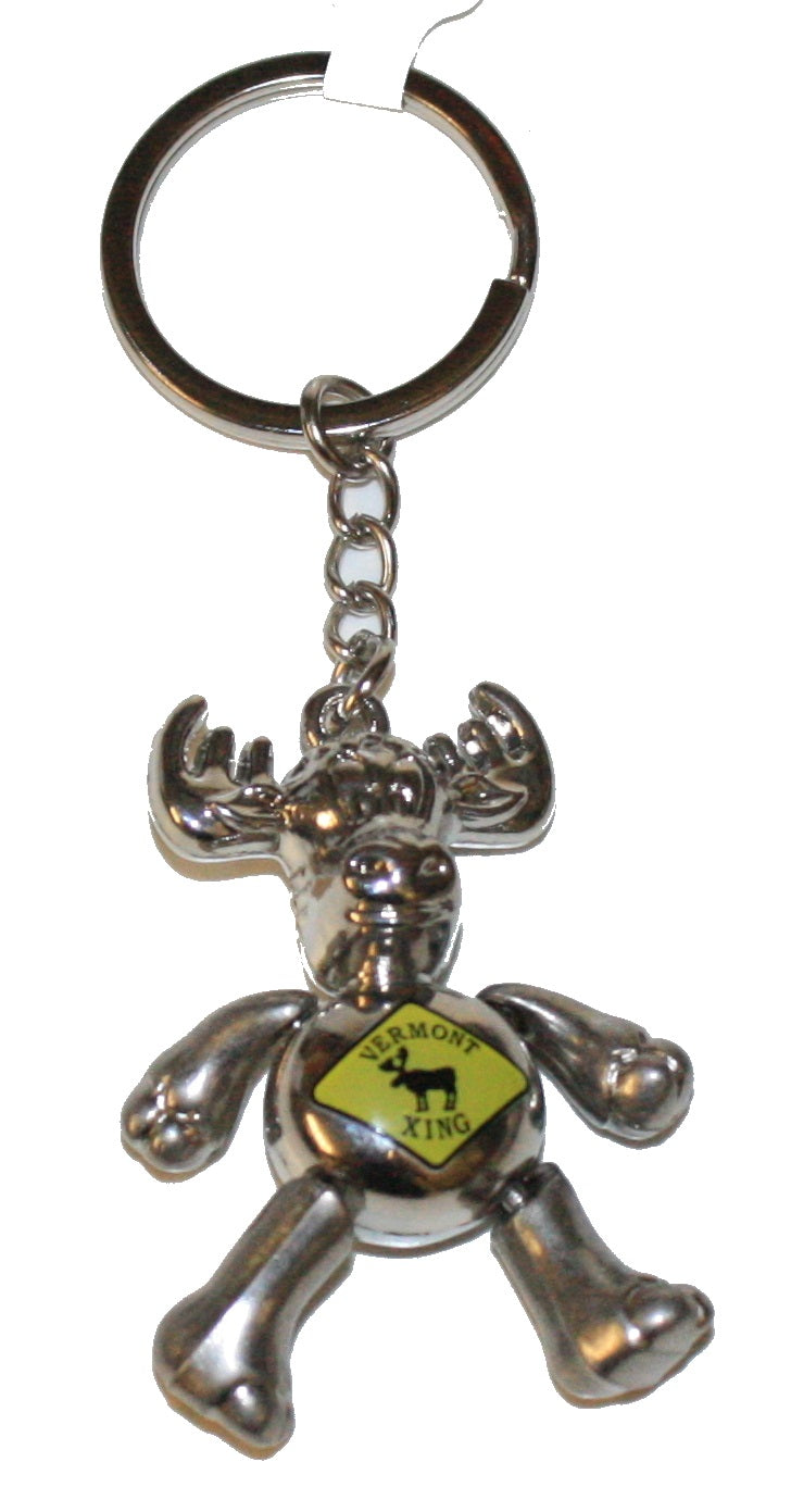 Moose Xing Key Chain