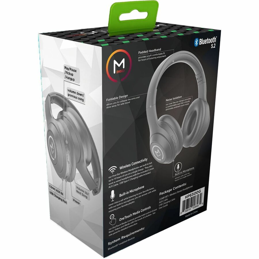 Morpheus 360 Comfort Plus Wireless Over-Ear Headphones - Bluetooth Headset with