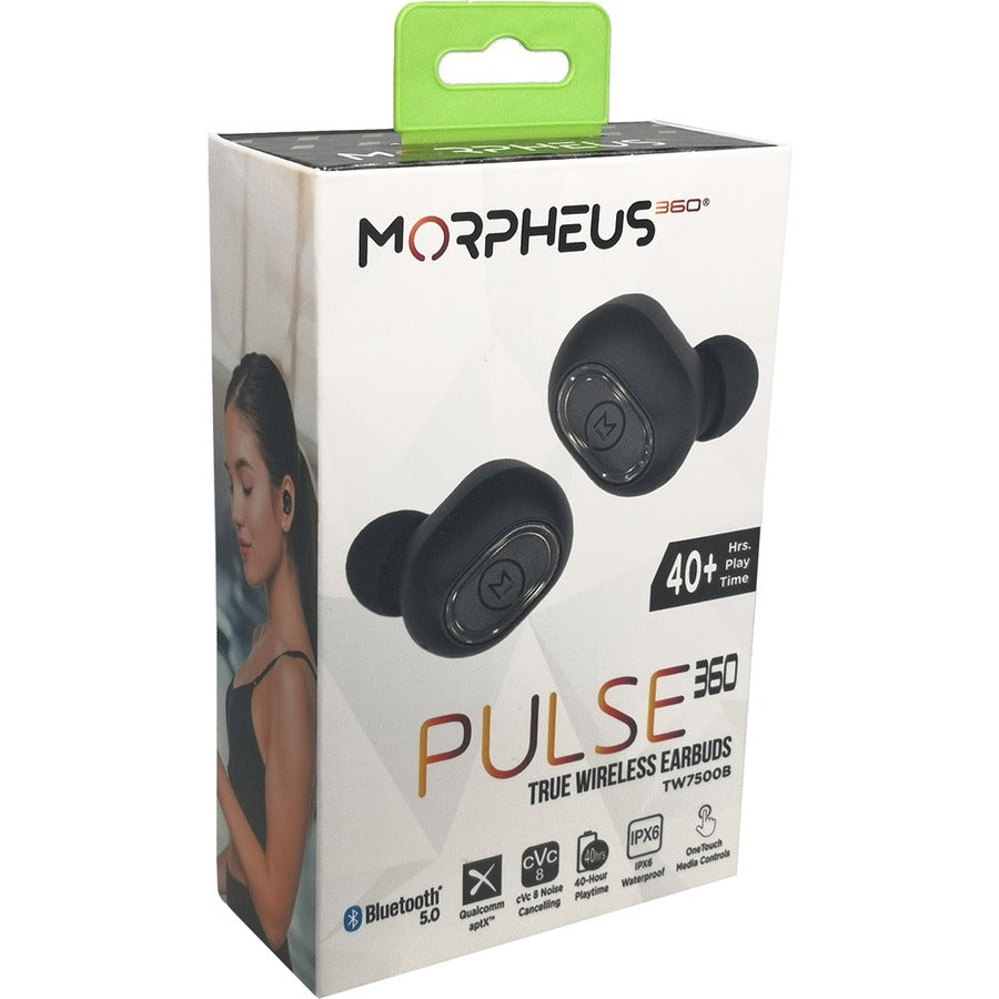 Morpheus 360 Pulse 360 True Wireless Earbuds - Wireless In-Ear Headphones - Qualcomm&reg; aptX&trade; Immersive Sound - TW7500B