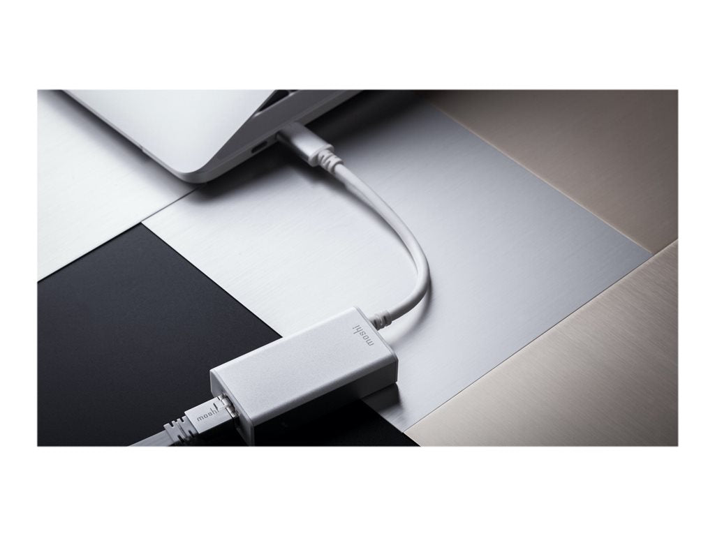 Moshi - Network adapter - USB-C - Gigabit Ethernet x 1 - silver 99MO084203