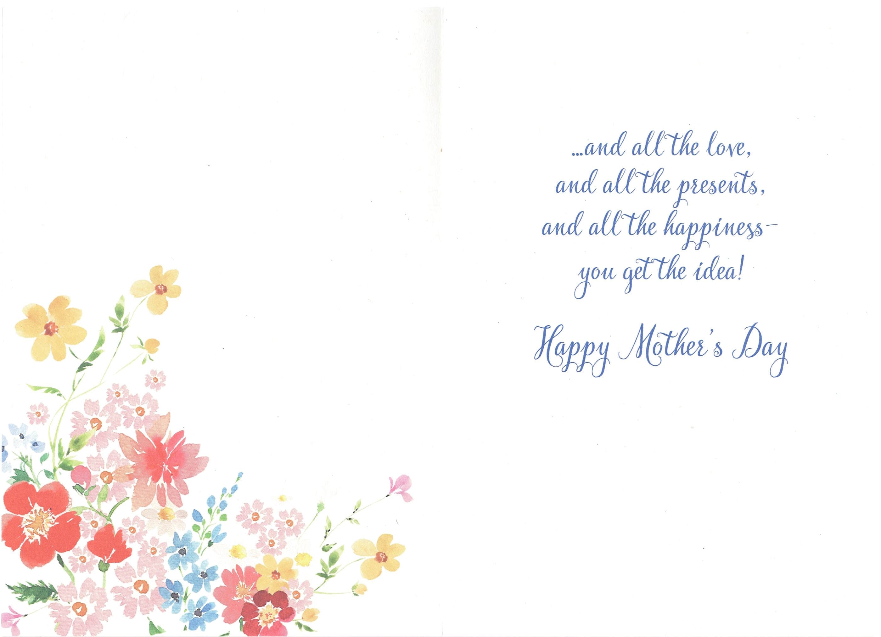Mother's Day Card - You Deserve ALL the Flowers