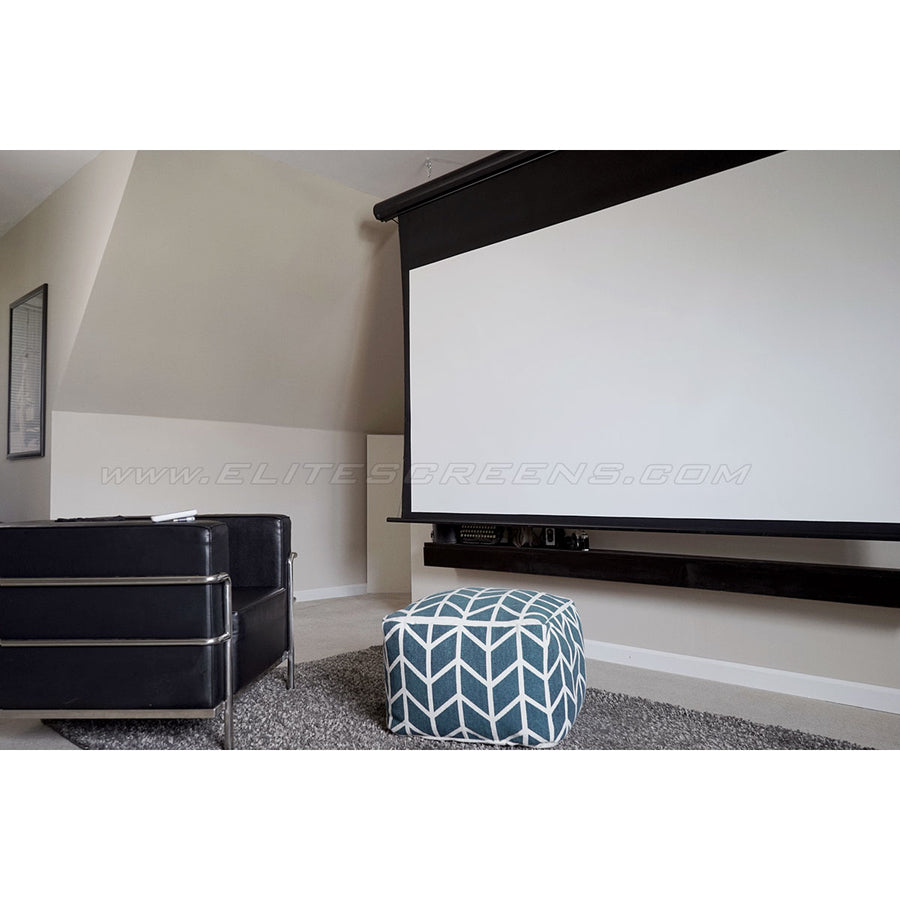 Motorized Projector Screen 135 inch - AcousticPro UHD Tab-Tensioned | Tecisoft SKT135UH-E12-AUHD